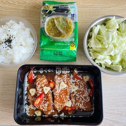 เซ็ทแซลม่อนดองซีอิ๊วเกาหลี