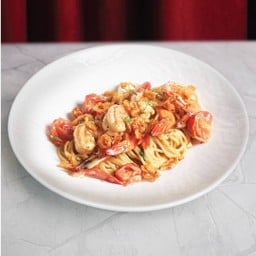 Spaghetti Lemon Shrimp