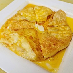 โรตีตูมตามข้าวโพดชีส