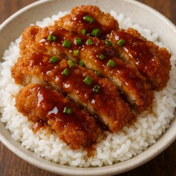 ข้าวไก่กรอบซอสเทริยากิ