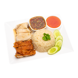 ข้าวมันไก่ผสม