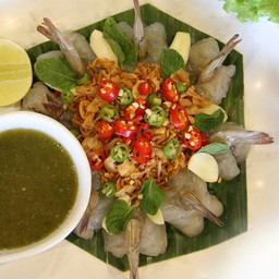 กุ้งแช่นํ้าปลาทรงเครื่อง