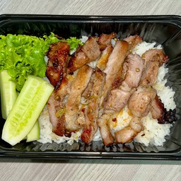 ข้าวสันคอหมูย่าง