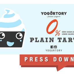 0% Sugar Added Plain Tart Frozen Yogurt - size m (170-180g)