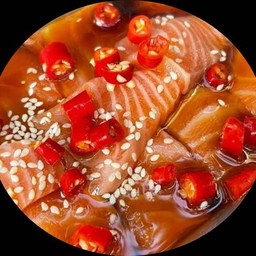 แซลมอนดองซีอิ้วญี่ปุ่น