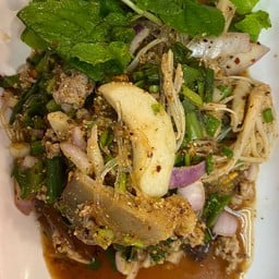 ลาบวุ้นเส้นเห็ดสามอย่าง