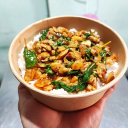 ข้าวผัดกระเพราหอยลาย