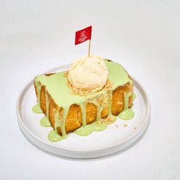 โทสต์คาราเมล สังขยาใบเตย