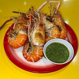 กุ้งเผาครึ่งกิโล