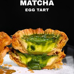 Egg tart matcha