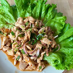 ข้าวราด ลาบอกไก่