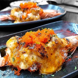 กุ้งย่างมันกุ้ง2ตัว