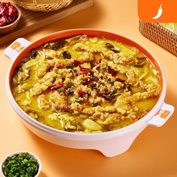 ไก่ทอดต้มผักกาดดองโบราณ สำหรับสองคน