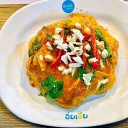 ข้าวไข่ข้นห่อหมกปู