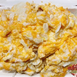 ข้าวไข่ขยี้2ฟอง+พริกน้ำปลา