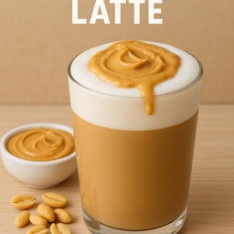 บัตเตอร์นัทลาเต้ (ลาเต้+พีนัทบัตตอร์)