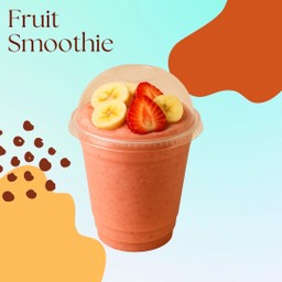 สตอเบอรีี่+กล้วยหอมทองปั่น ( 22 oz)