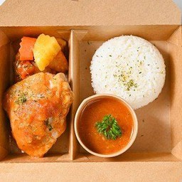 ข้าวคู่สตูไก่