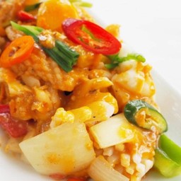 ปลาหมึกไข่เค็ม Pla Muk Pad Khai Keem