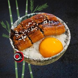 ข้าวหน้าปลาไหล + ไข่ดอง