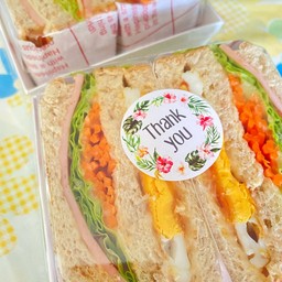 [เซตสุดฮิต] แฮม + ไข่ดาว เกาหลี + ข้าว+ไก่ทอดคาราเกะ+ไข่ข้น + ไส้กรอกทอด