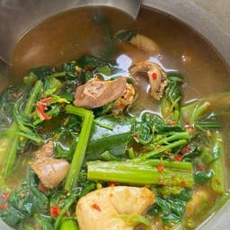 แกงผักกาดใส่ไก่