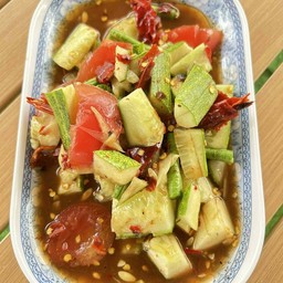 ตำเเตงปลาร้า