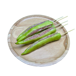 พริกหยวกยัดไส้หมูเด้ง (ปิ้งย่าง)