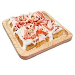 ขนมปังปิ้ง - ปูอัดน้ำสลัด