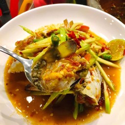 ตำมะม่วงปูม้าปลาร้านัว