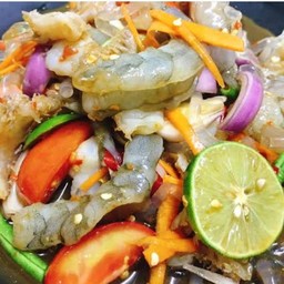 ยำแมงกะพรุน กุ้งสด