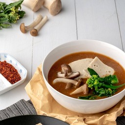 เกาเหลาราดหน้าคะน้าฮ่องกงคลีนๆ Hong Kong kale and tofu in gravy soup