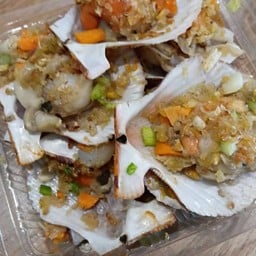 หอยเชลล์อบกระเทียม 1 กิโลกรัม