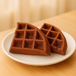 วาฟเฟิลหอมเนย รสช็อกโกแลต 2 ชิ้น