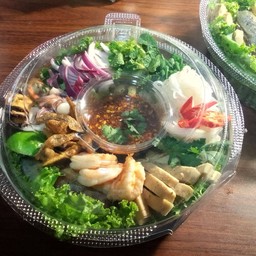 ต้นฝ้ายยำขนมจีนแซ่บเวอร์ เคหะเมืองใหม่บางพลี บางเสาธง