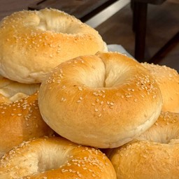 Plain bagel เบเกิลเนื้อนุ่มหนึบ