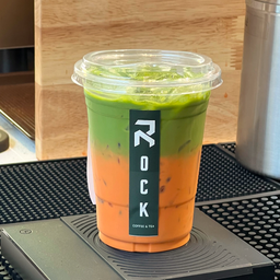 Two Tone Tea (ชาไทย & ชาเขียว) 🧡💚