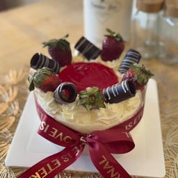 เค้กนมสดสตอเบอรี่ 1ปอนด์