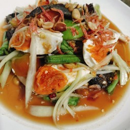 ตำปูไทยไข่เค็ม