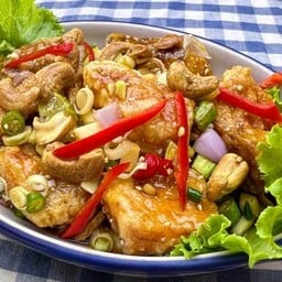 เนื้อปลาเก๋าลุยสวนสมุนไพร_