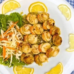 หอยเชลล์อบเนยเลมอน