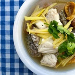 ต้มเกี่ยมบ๊วยเนื้อปลากะพง