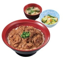 ข้าวหน้าเนื้อย่าง และชุดสุดคุ้ม