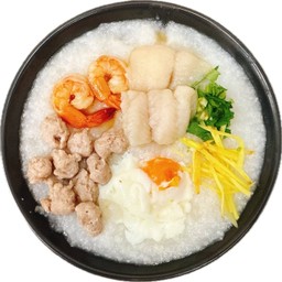 โจ๊กกุ้งหมูปลาไข่ลวก