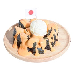 โทสต์โชคุงปัง ชาโคล รสน้ำผึ้ง + ไอศครีมกะทิ