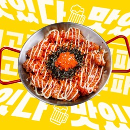 มาม่าเกาหลี ไก่กรอบมาโยไข่กุ้ง