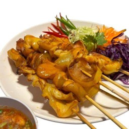 หมึกย่าง ลูกชิ้นย่าง Mini