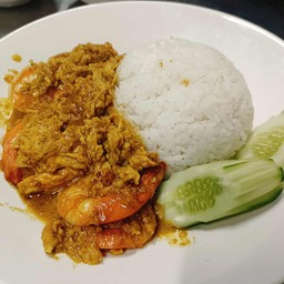 กุ้งผัดผงกะหรี่