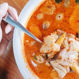 ต้มยำเนื้อปลาเก๋า น้ำข้น/ใส