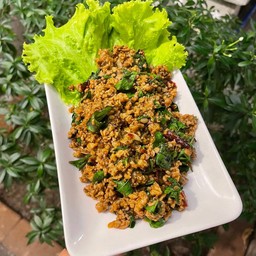 กับข้าว กะเพราหมูสับ